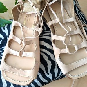 Junya Watanabe lace up fisherman sandals.